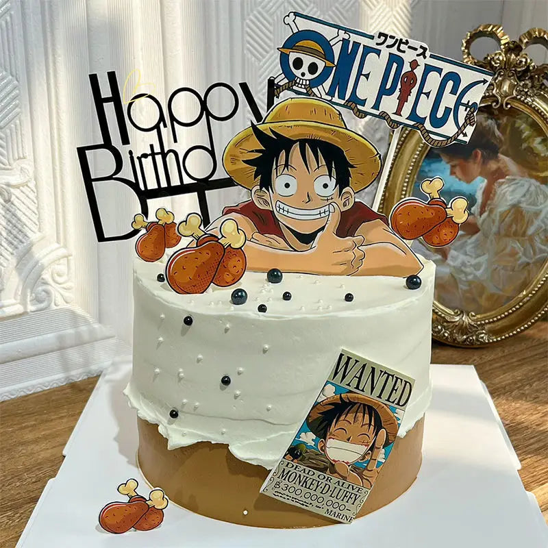 ONE PIECE Luffy Cake  Decor
