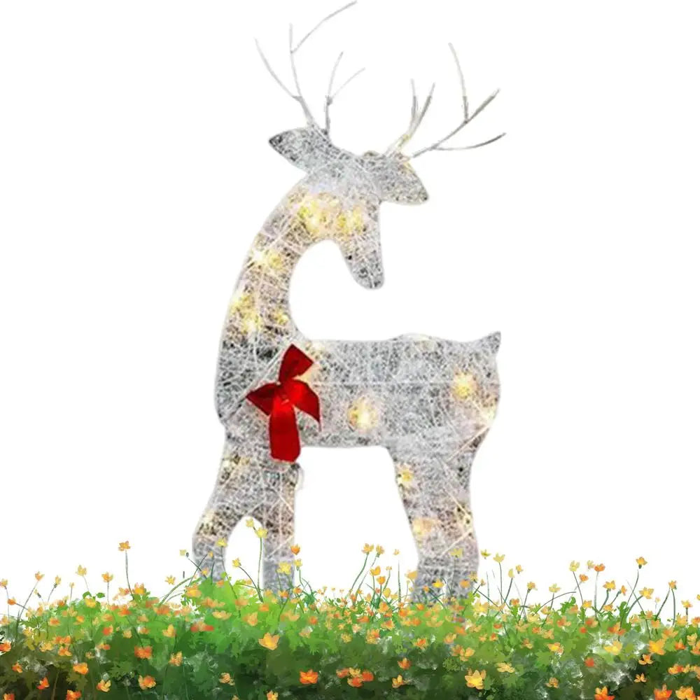 LED Light Iron Art Elk Deer