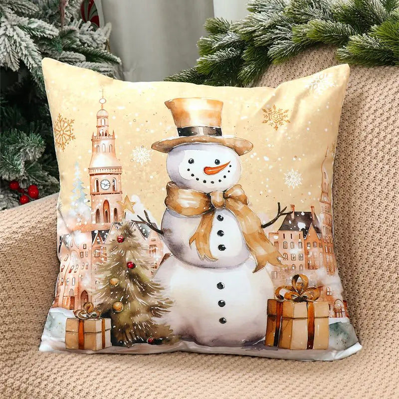 4pcs Merry Christmas Cushion Cover