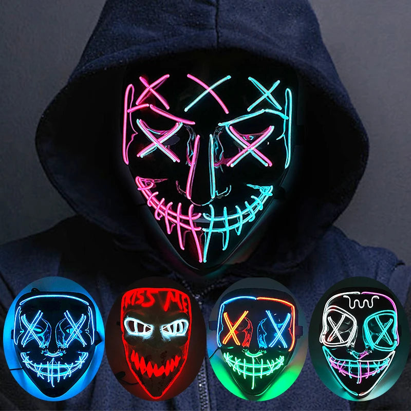 Wireless Neon LED Purge Mask