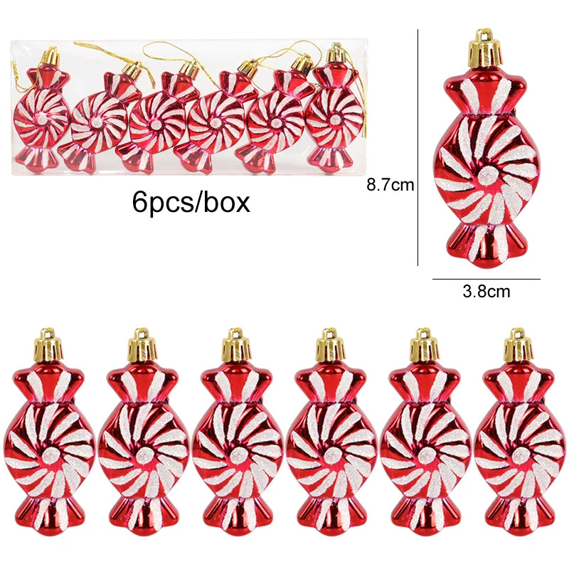 Christmas Lollipop Candy Cane Pendant