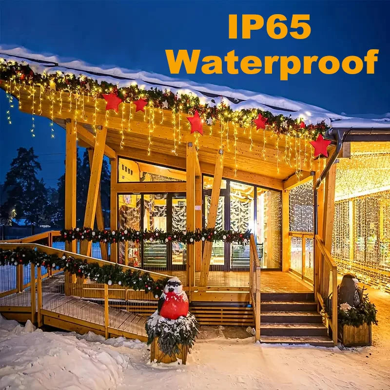 NEW Solar Christmas Icicle Lights