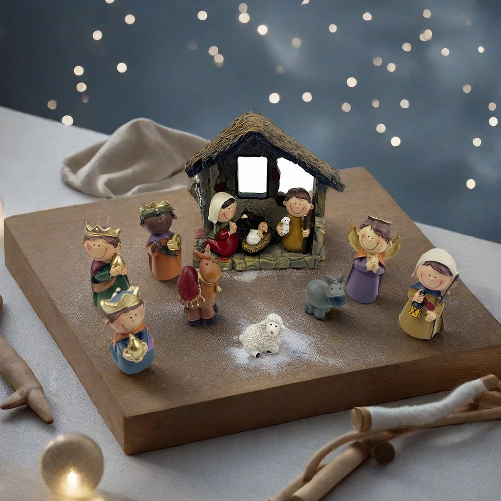 Small Nativity Set Resin