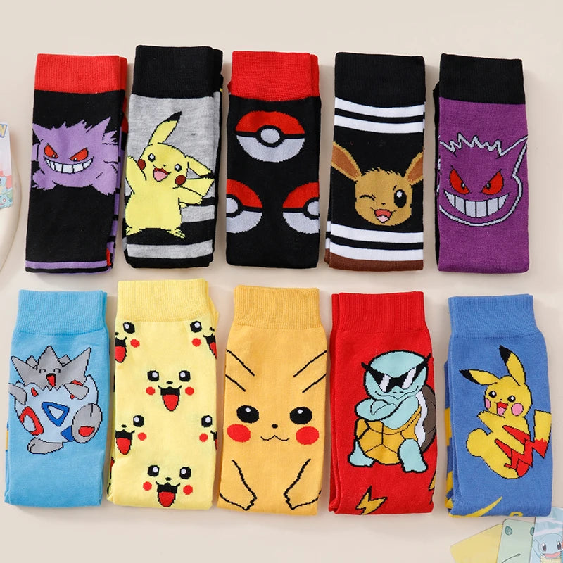 6 Pairs Random Pokemon Socks