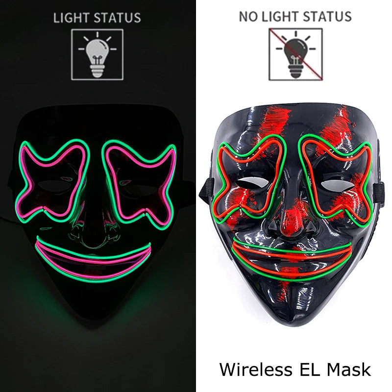 Wireless Neon LED Purge Mask