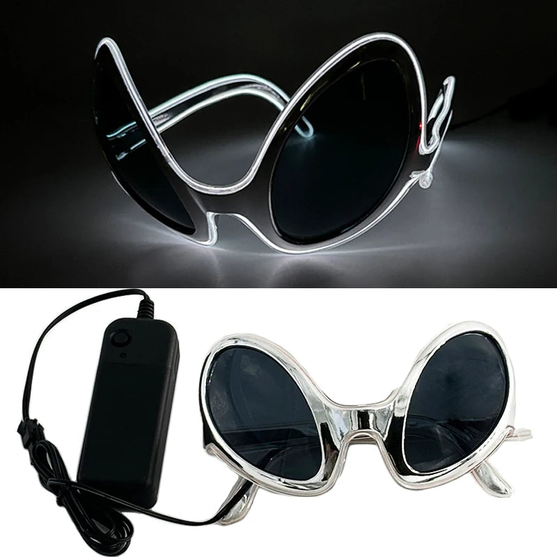 Futurist Cyberpunk Glasses LED Light