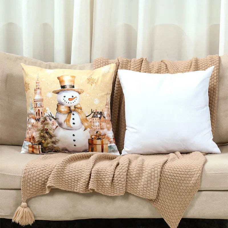 4pcs Merry Christmas Cushion Cover