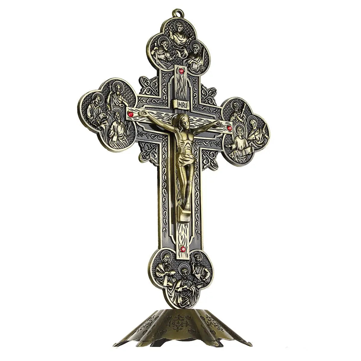 Church Relics  Crucifix Jesus Christ on The Stand