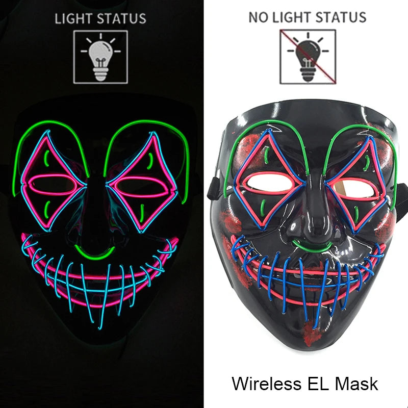 Wireless Neon LED Purge Mask