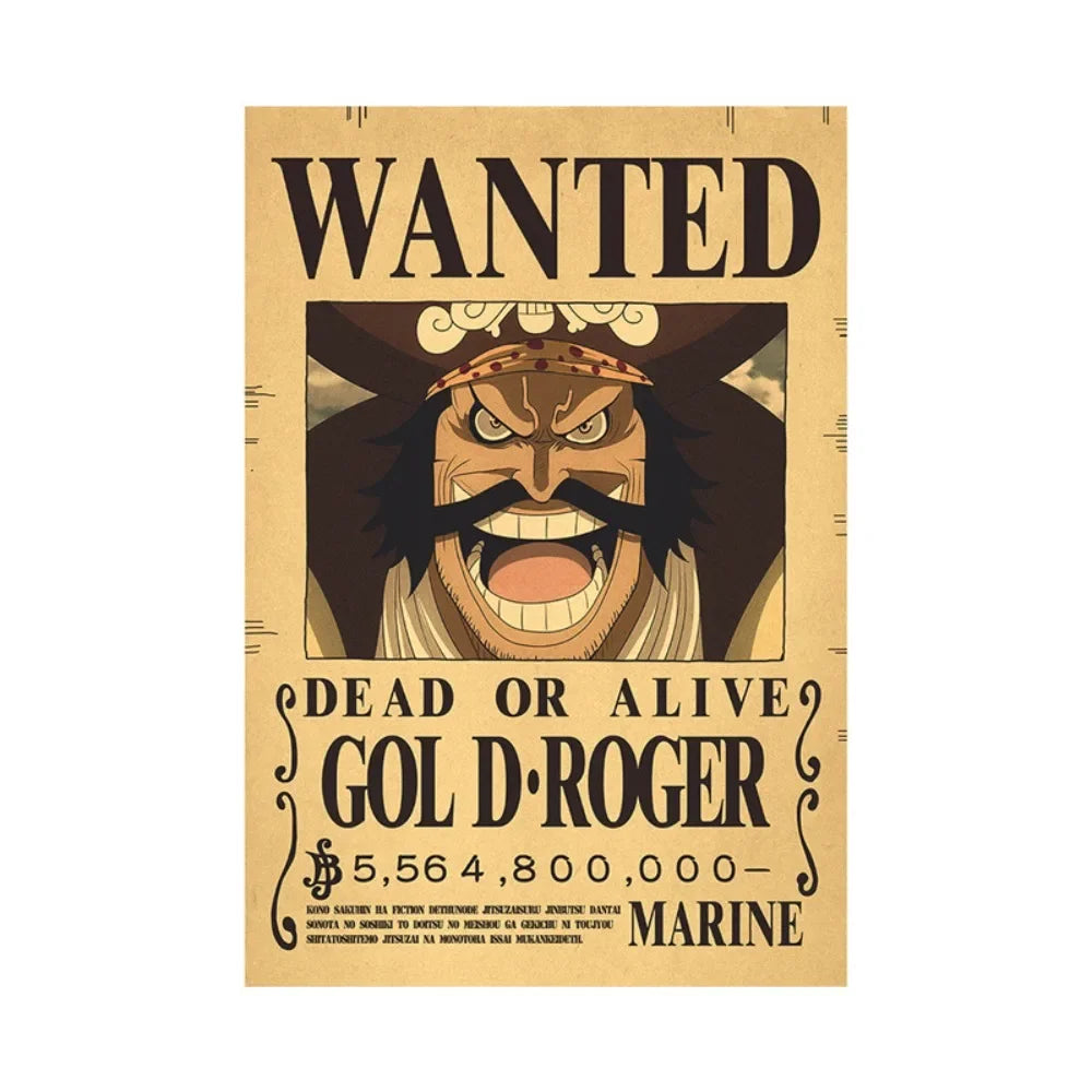 One Piece Anime Bounty Wanted Posters