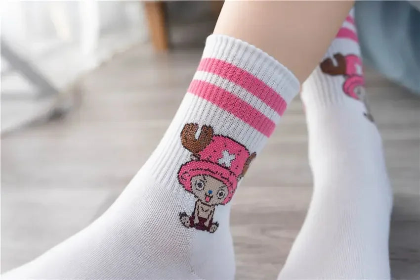 5Pair Anime One Piece Socks