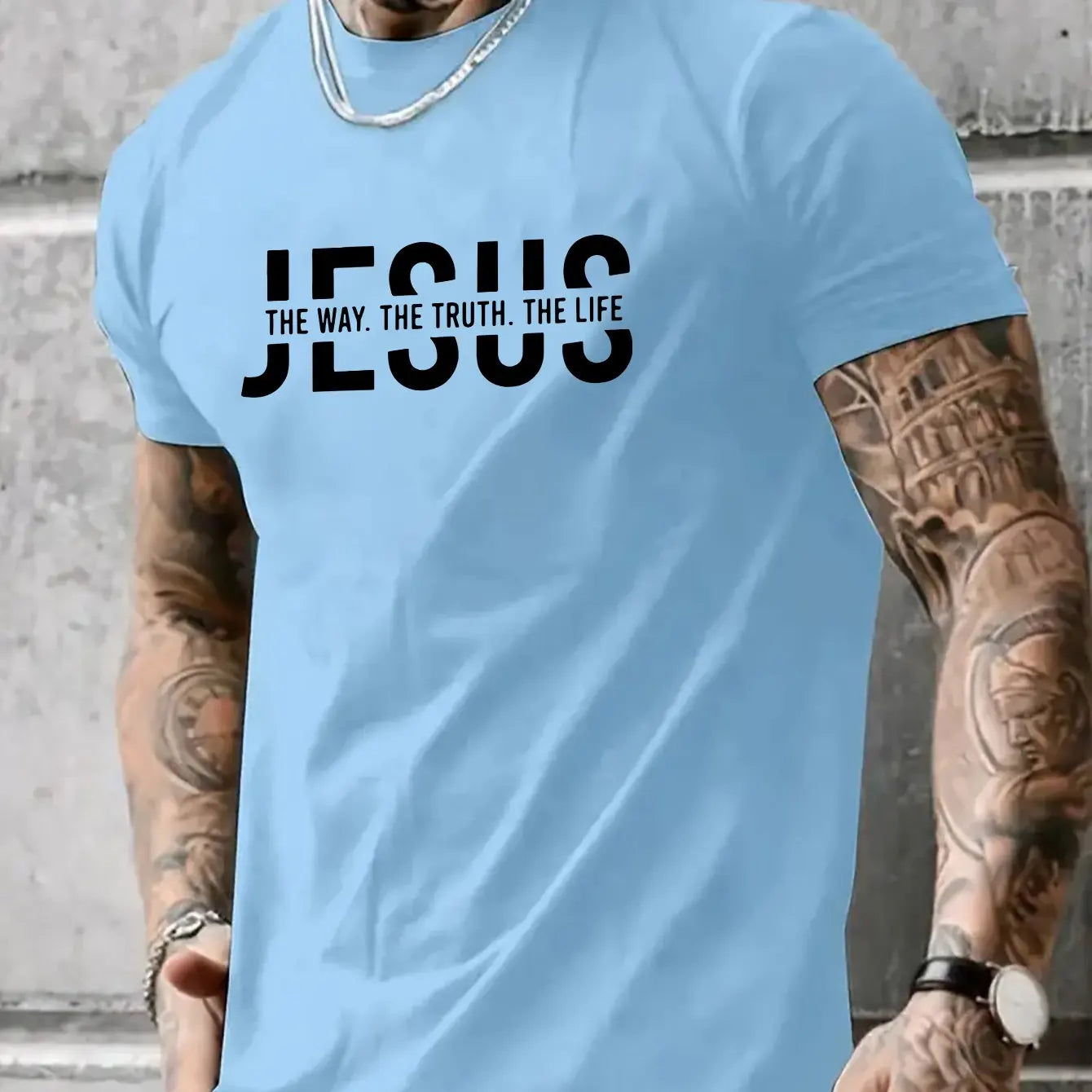 100% pure cotton casual fit Jesus Way T-shirt