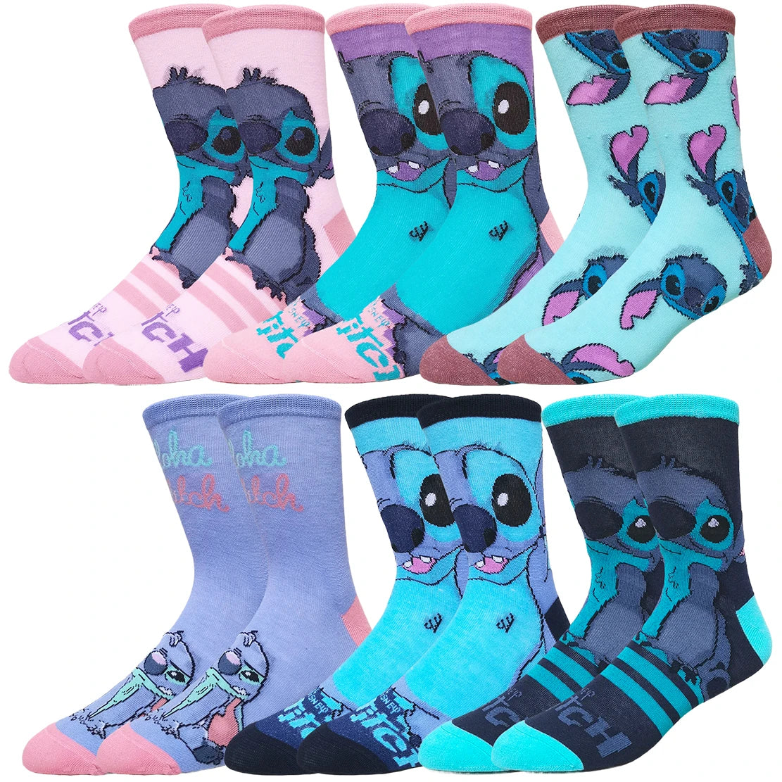 5/6 PAIR Disney lilo stitch Socks ❤️