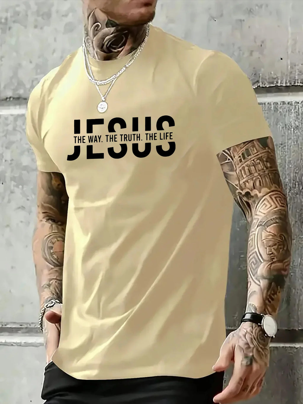 100% pure cotton casual fit Jesus Way T-shirt