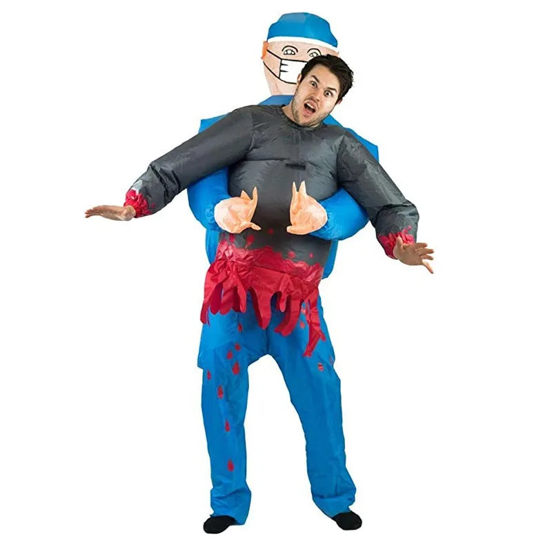 Funny Horro Costume Bleeding Surgeon