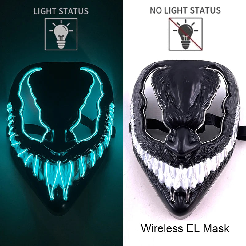 Wireless Neon LED Purge Mask