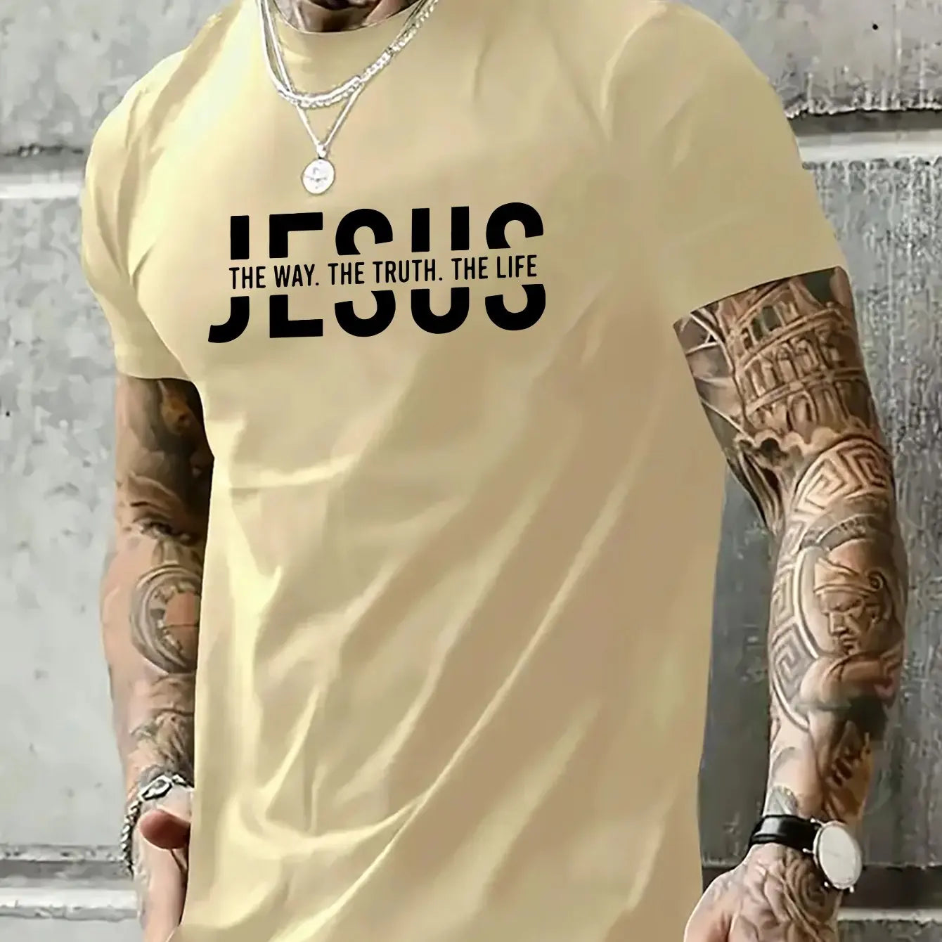 100% pure cotton casual fit Jesus Way T-shirt
