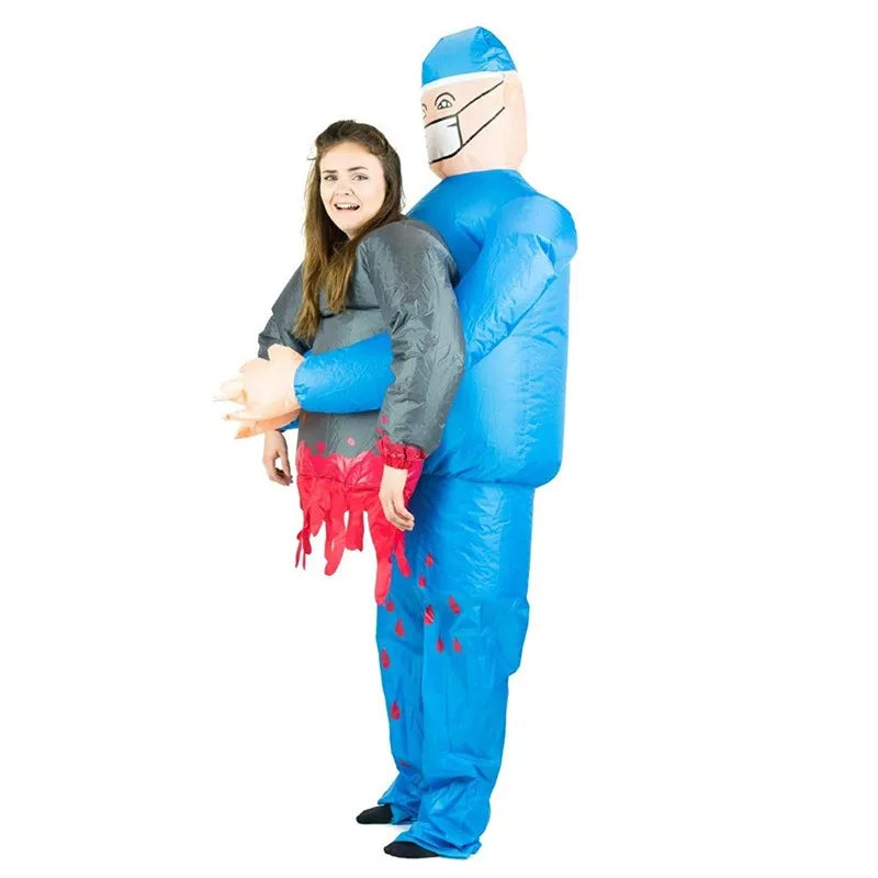 Funny Horro Costume Bleeding Surgeon
