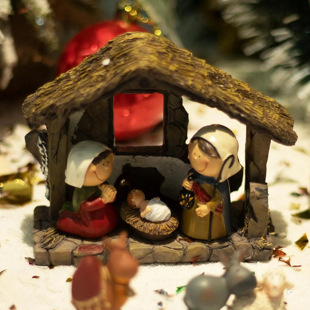 Small Nativity Set Resin