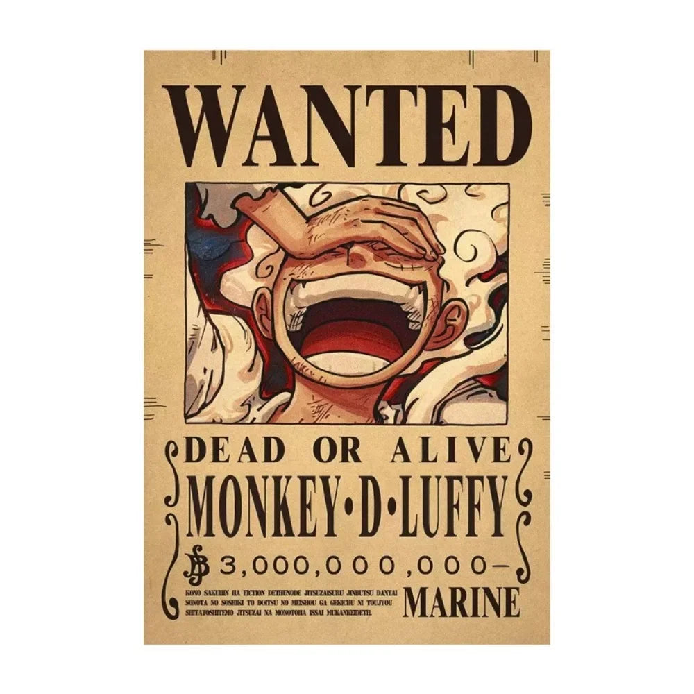 One Piece Anime Bounty Wanted Posters