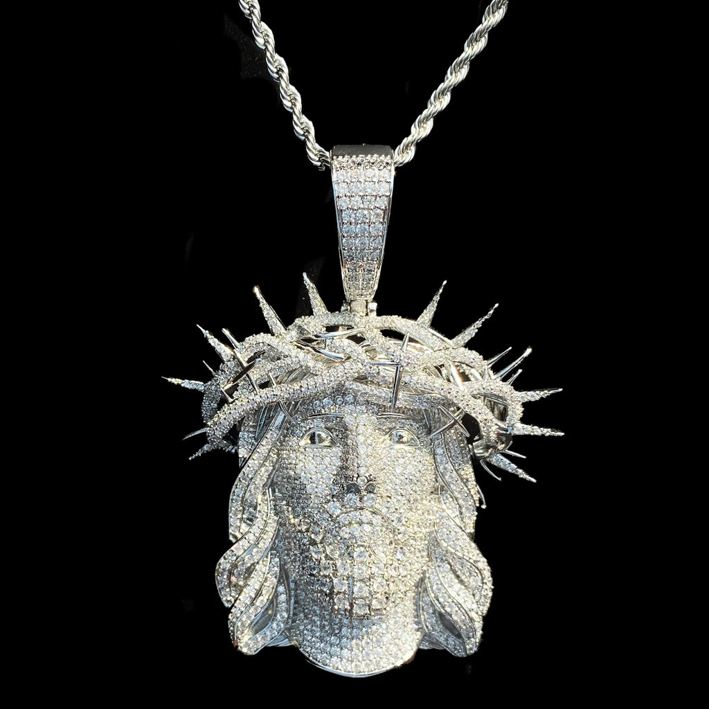 Aokaishen Iced Out Jesus Necklace