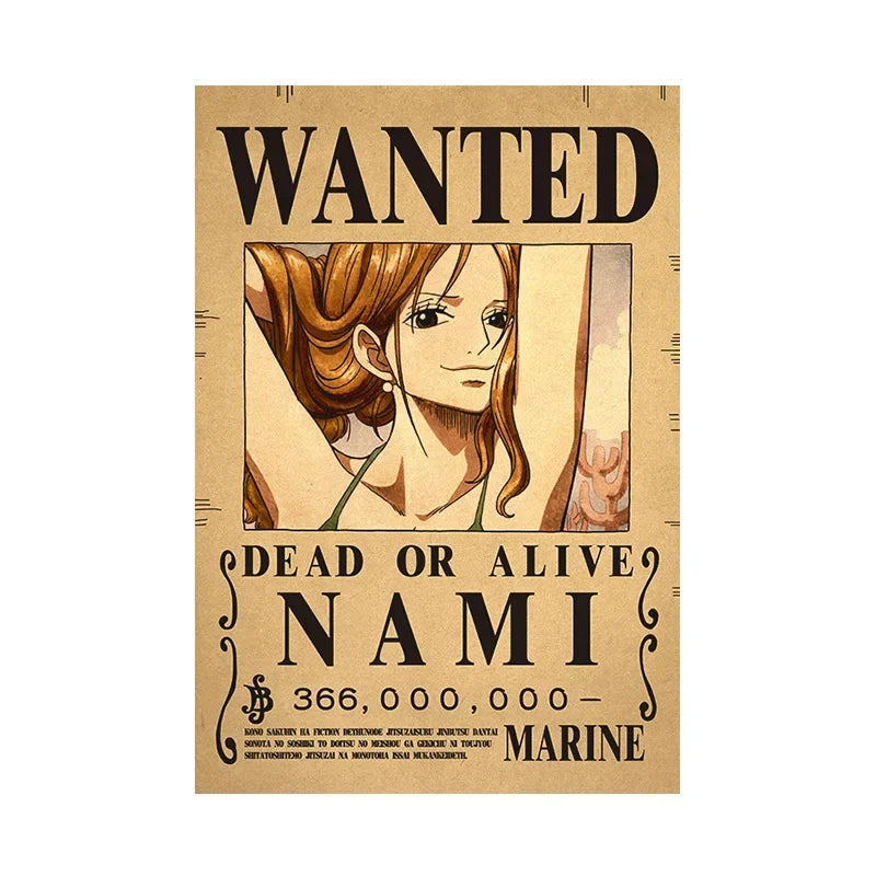 One Piece Anime Bounty Wanted Posters