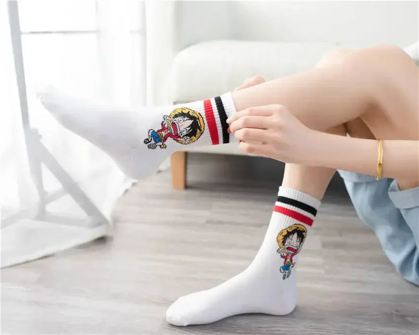 5Pair Anime One Piece Socks