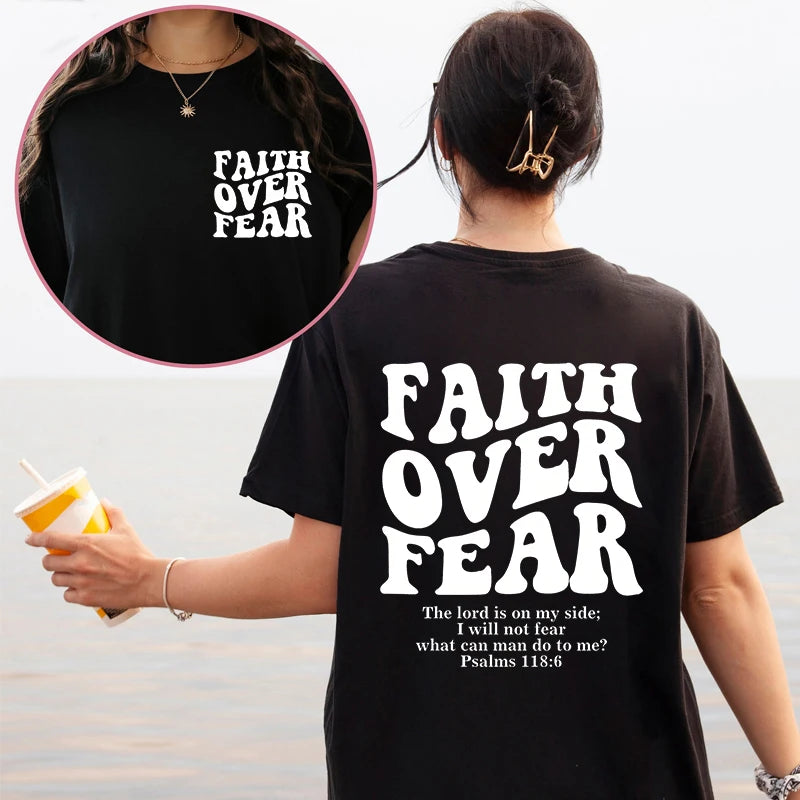 Faith Over Fear Christian  T-shirts