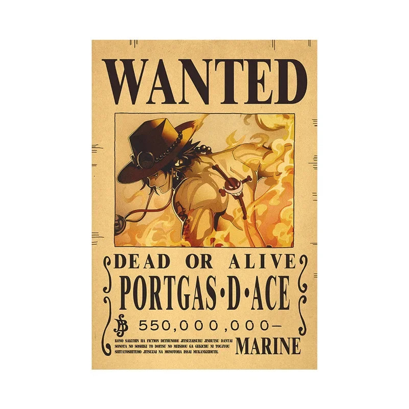 One Piece Anime Bounty Wanted Posters