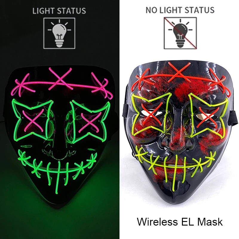 Wireless Neon LED Purge Mask