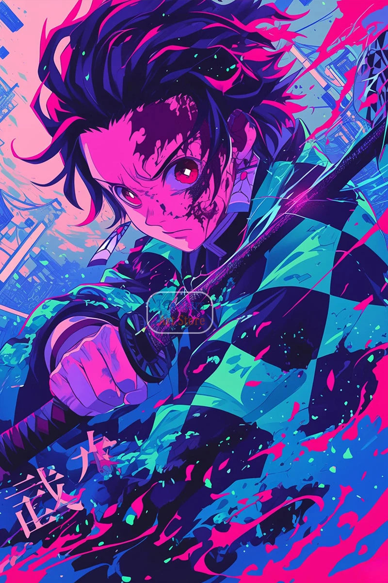 Demon Slayer Poster/Wall Pictures Home Room Decor