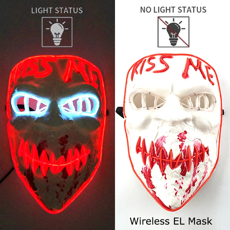 Wireless Neon LED Purge Mask