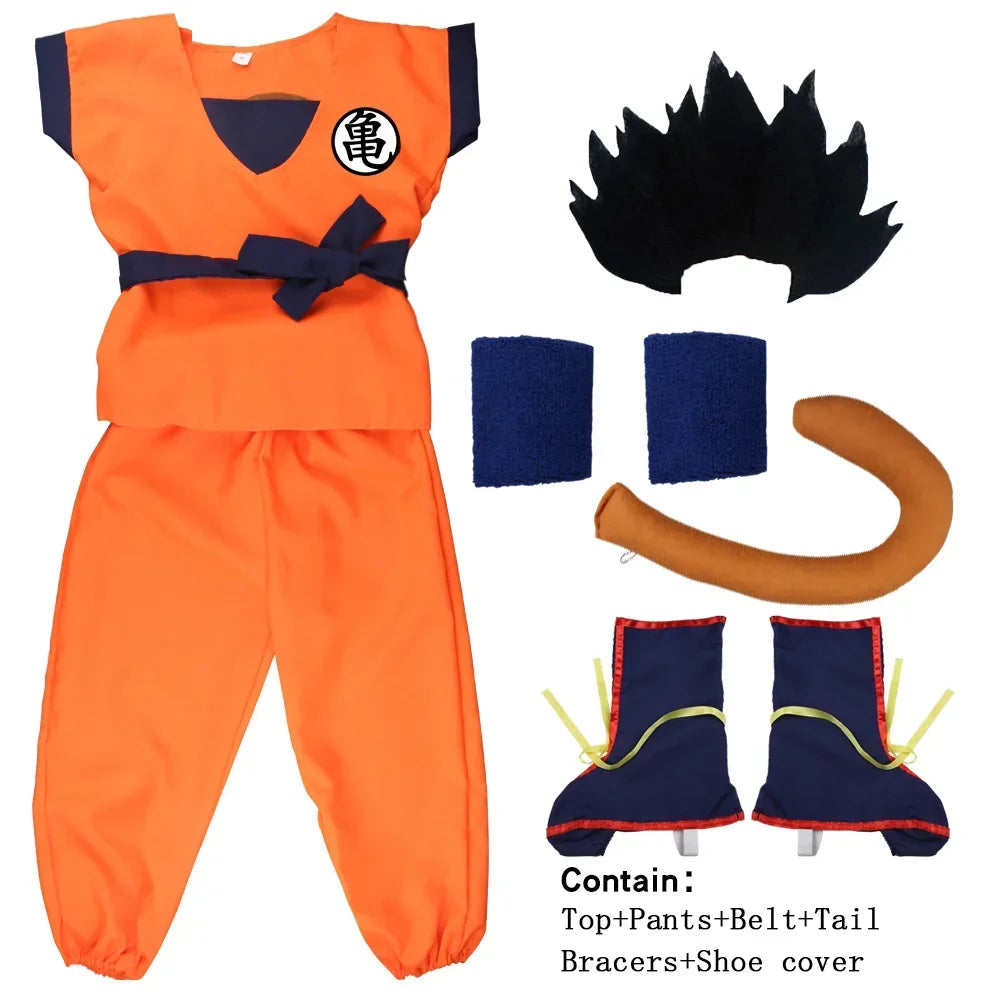 Kids Anime Son Goku Cosplay Costumes
