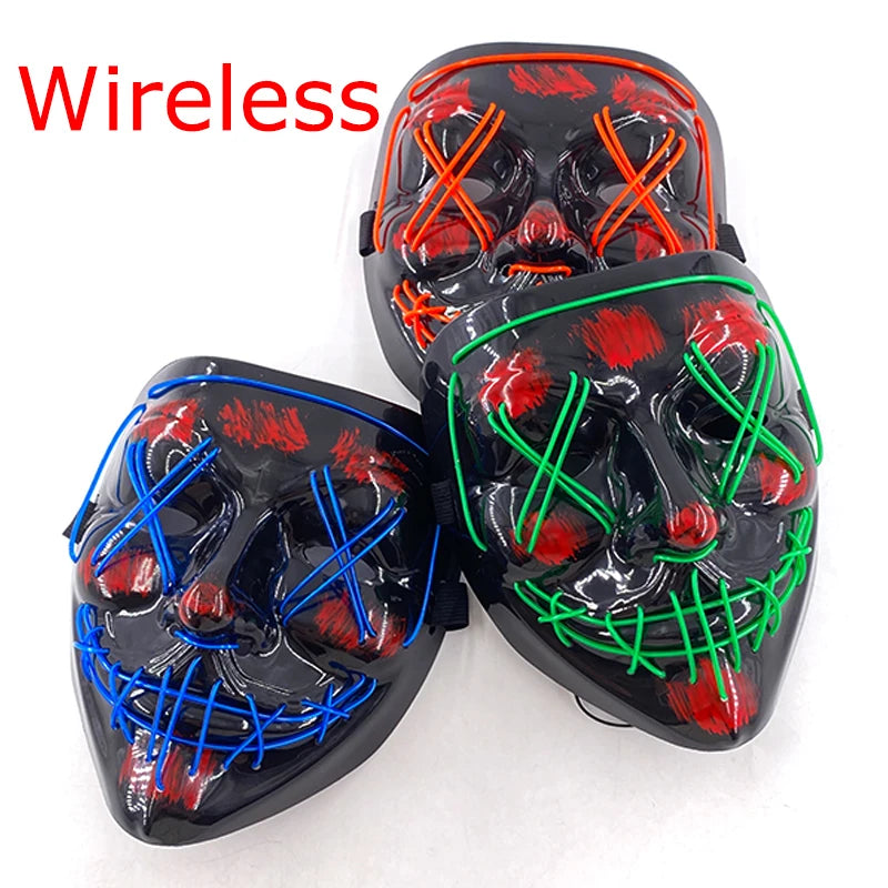 Wireless Neon LED Purge Mask