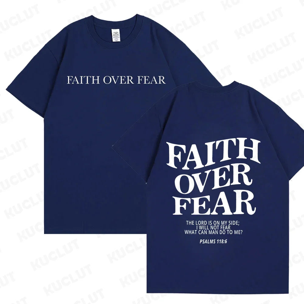 Faith Over Fear Christian  T-shirts