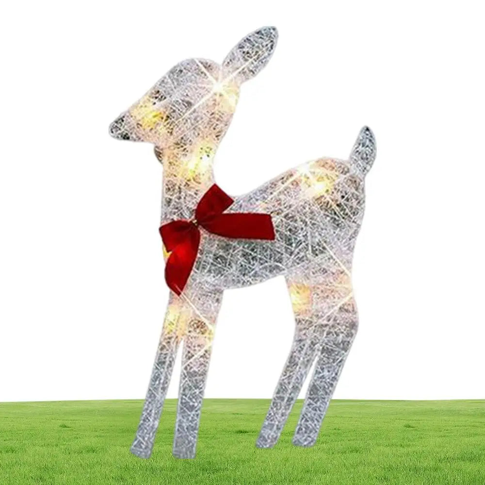 LED Light Iron Art Elk Deer