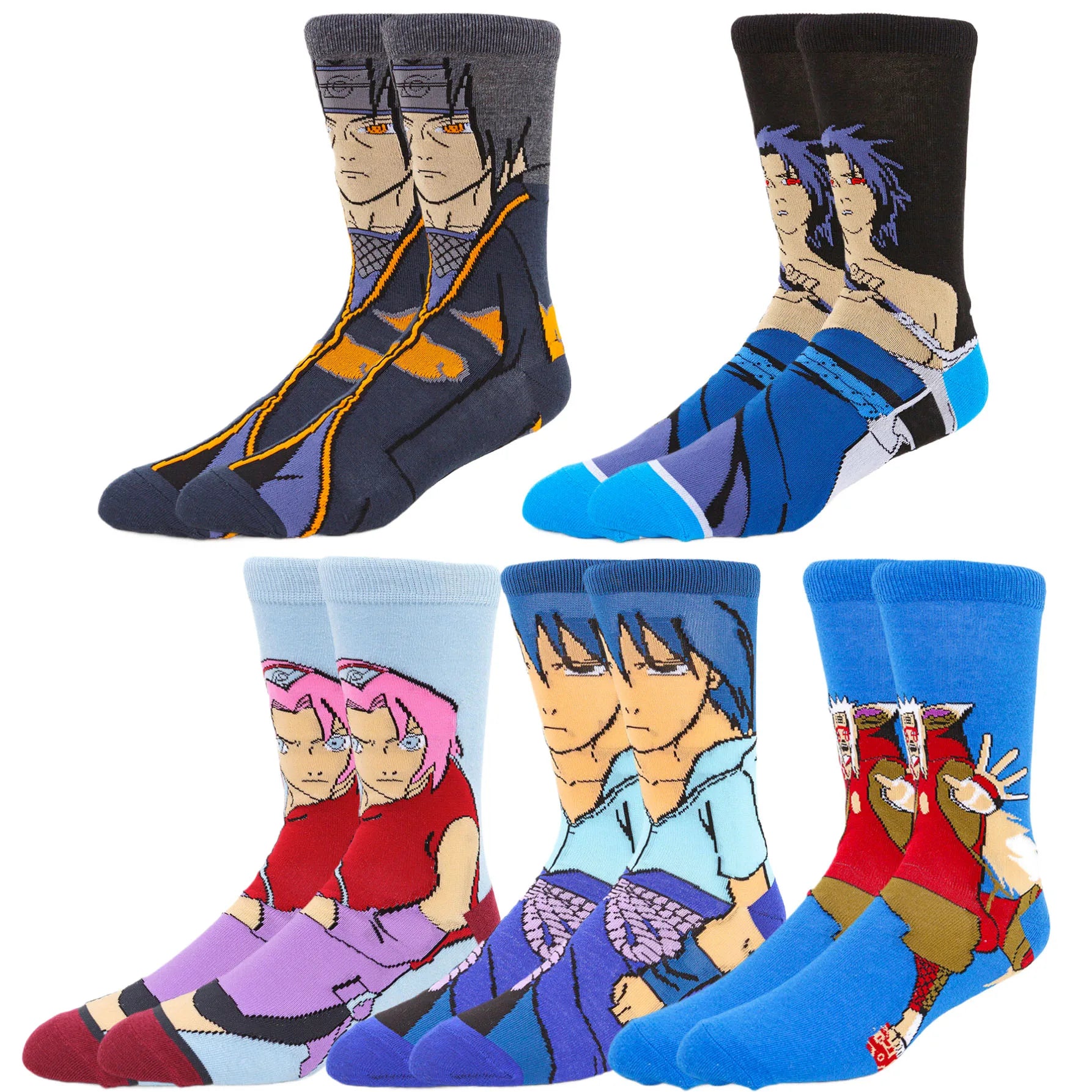 5Pairs BANDAI Pokemon Men Women Socks
