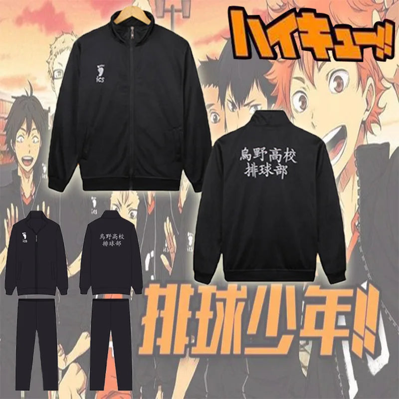 New Anime Cosplay Sportswear Karasuno High School Volleyball Club