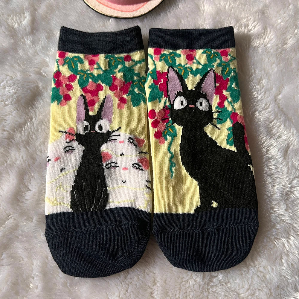 Cartoon Cat Socks Cute ❤️😁