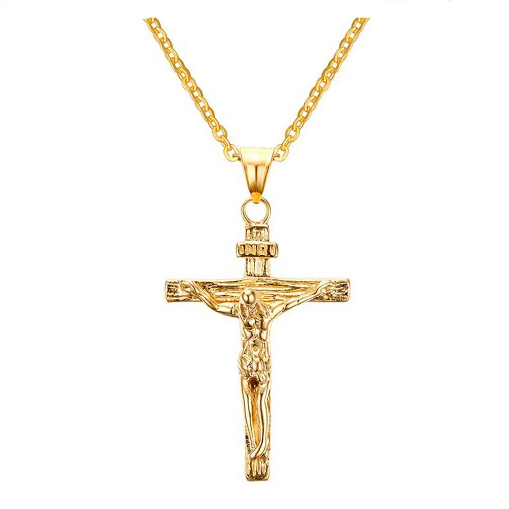 Classic Metal Cross Pendant Necklaces