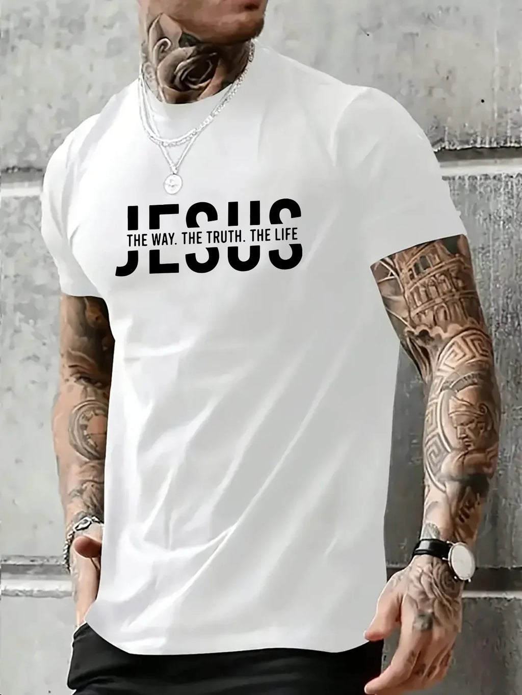 100% pure cotton casual fit Jesus Way T-shirt