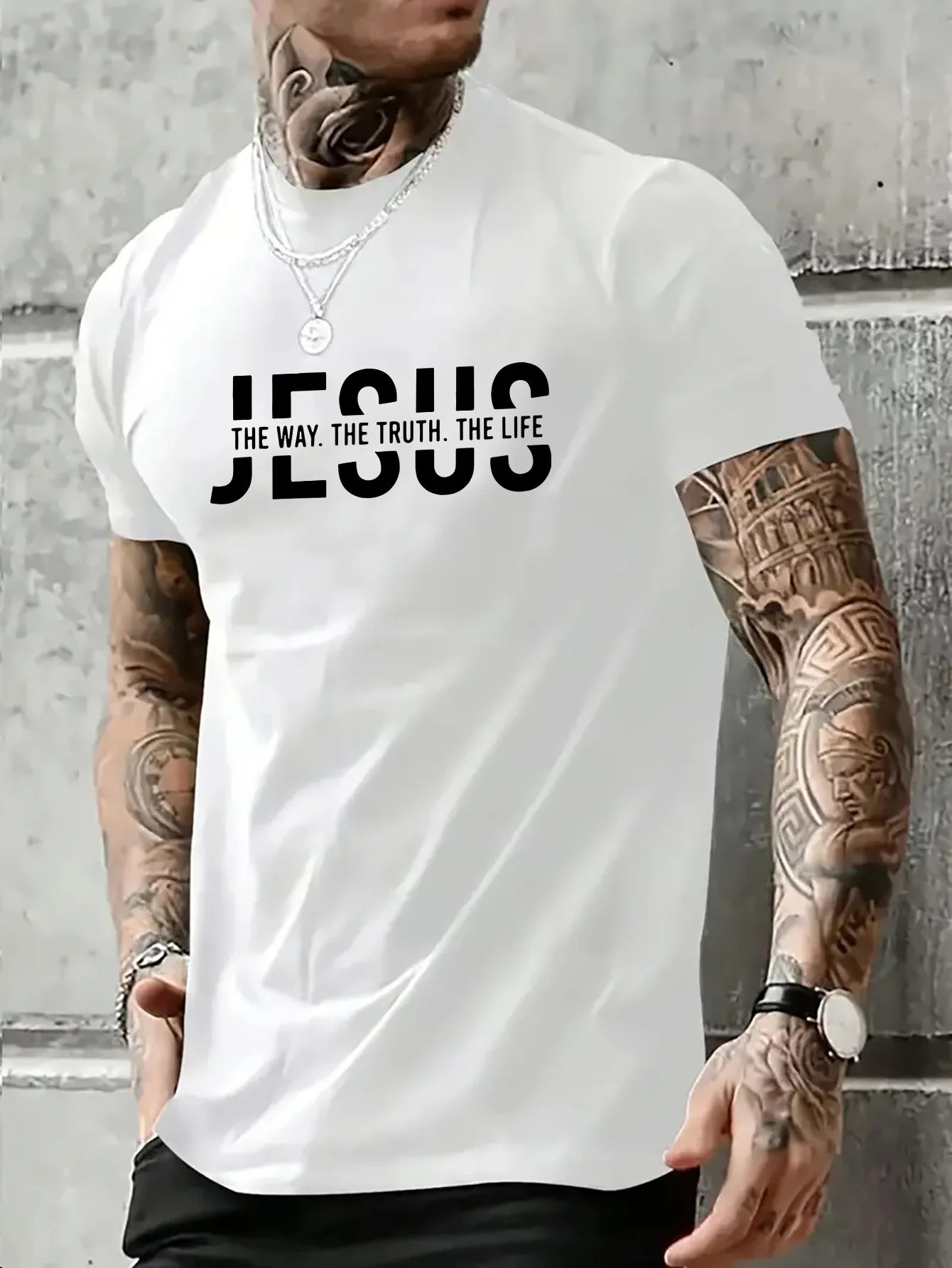 100% pure cotton casual fit Jesus Way T-shirt