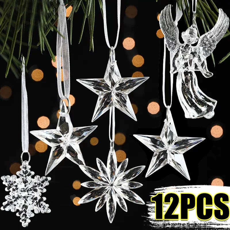 Crystal Christmas Tree Ornaments Snowflake
