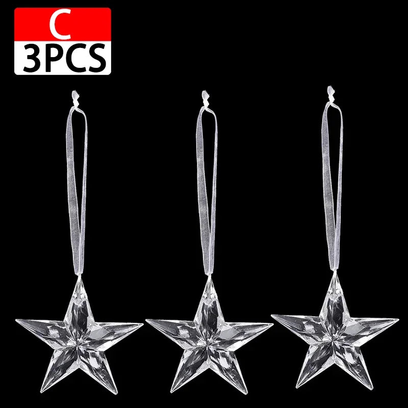 Crystal Christmas Tree Ornaments Snowflake