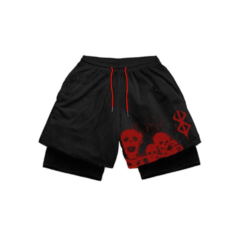 Anime Performance Shorts Men Women 2 In 1