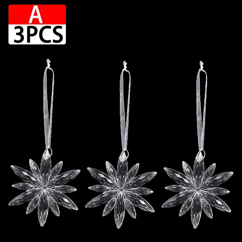 Crystal Christmas Tree Ornaments Snowflake
