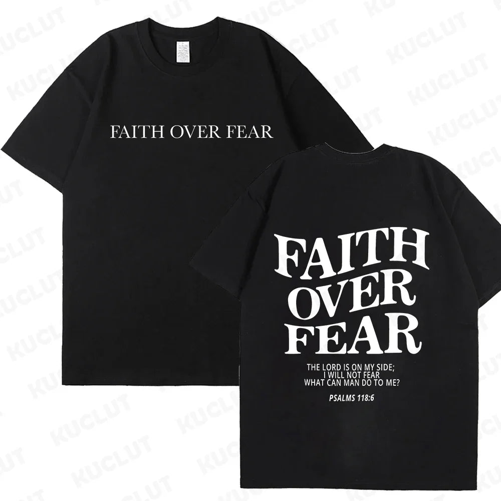 Faith Over Fear Christian  T-shirts