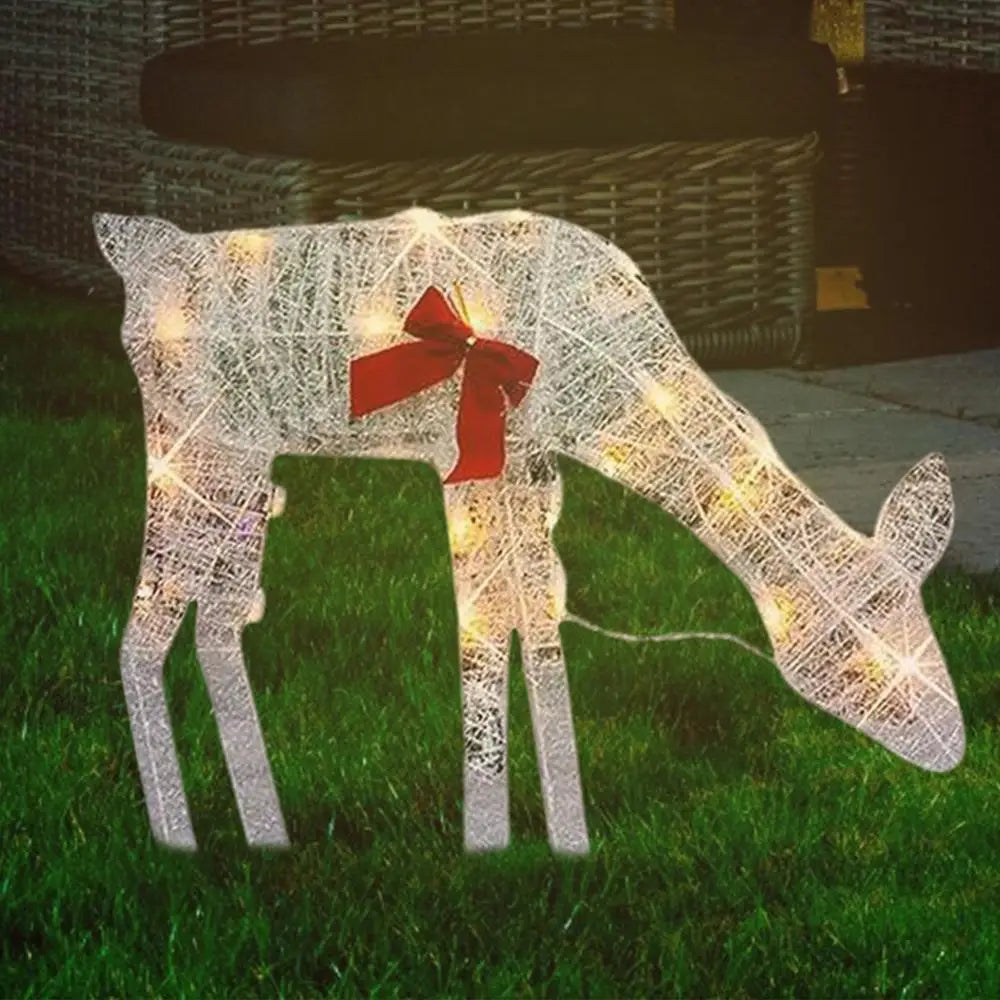 LED Light Iron Art Elk Deer