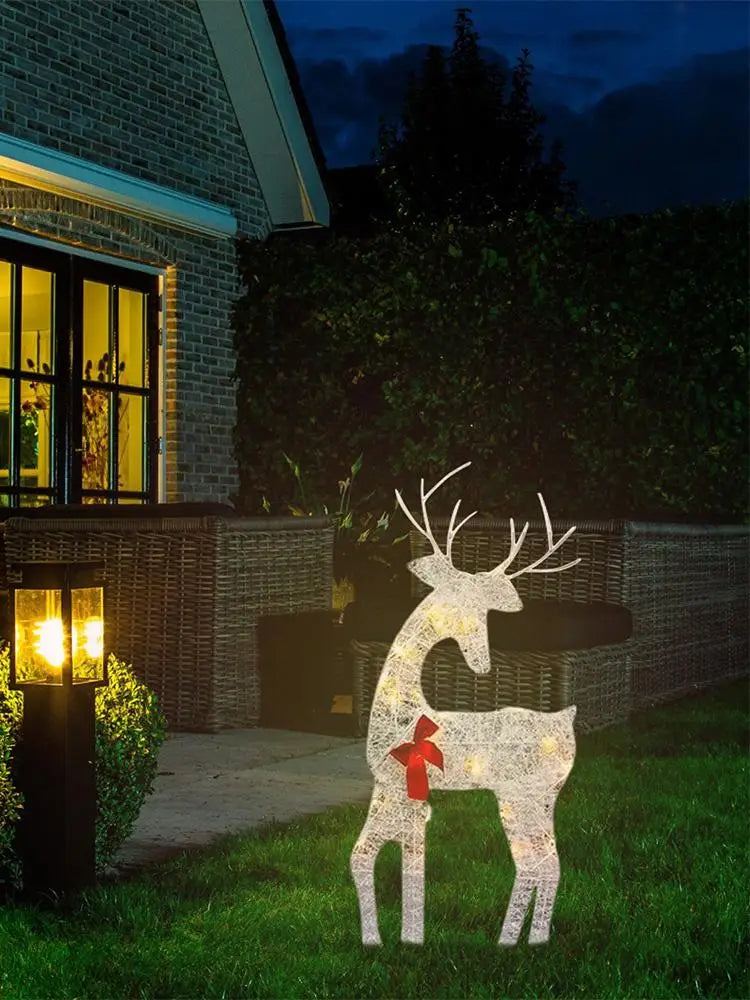 LED Light Iron Art Elk Deer