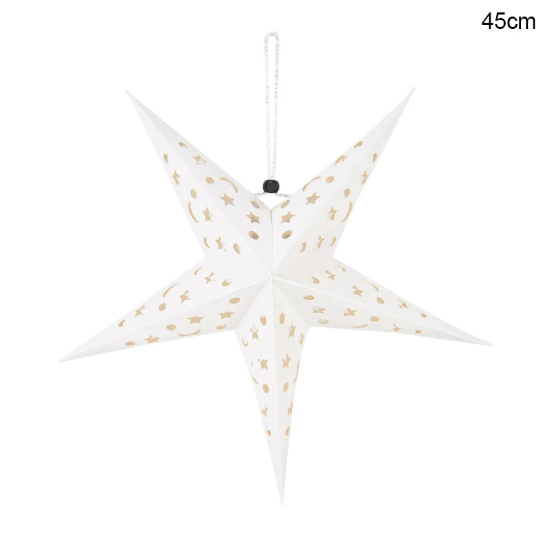 30/45/60cm Hollow Out Star Hanging Pendant Led Light